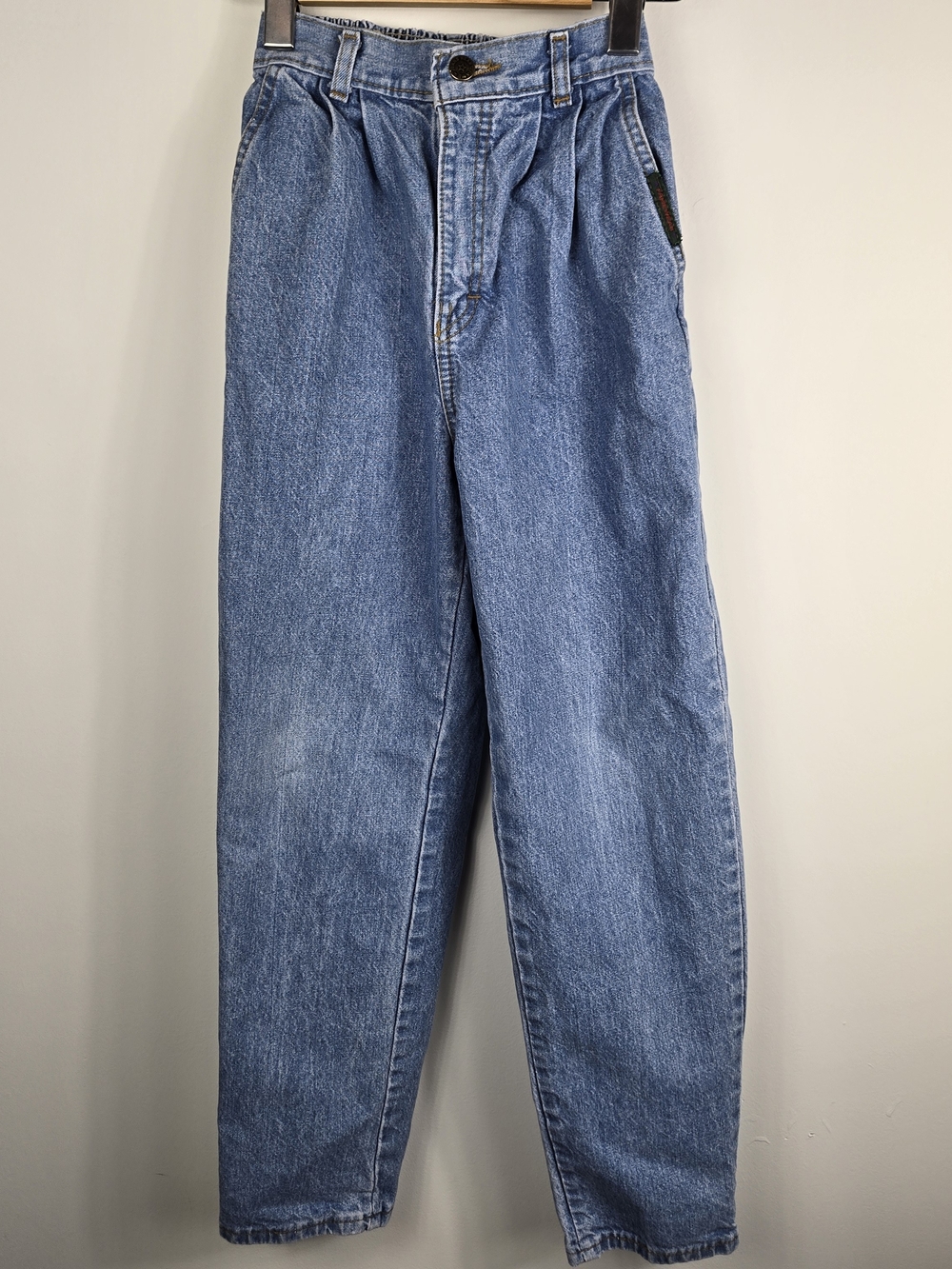Vintage Kids  Fame Wear Pleated Mom Jeans High Waist 90s Normcore Denim Size 12